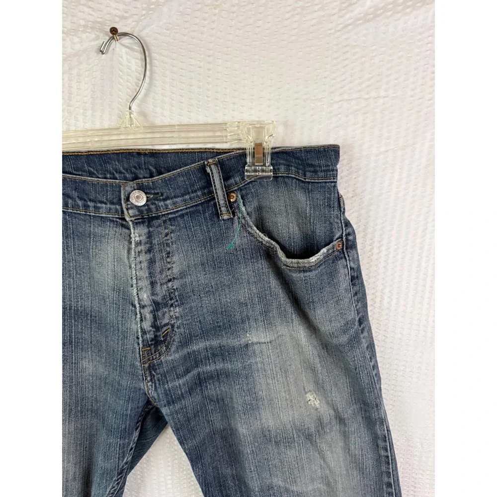 Levis 514 Slim Straight Jeans Mens 36x30 Medium Wash Blue Denim Pants